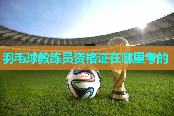 羽毛球教练员资格证在哪里考的