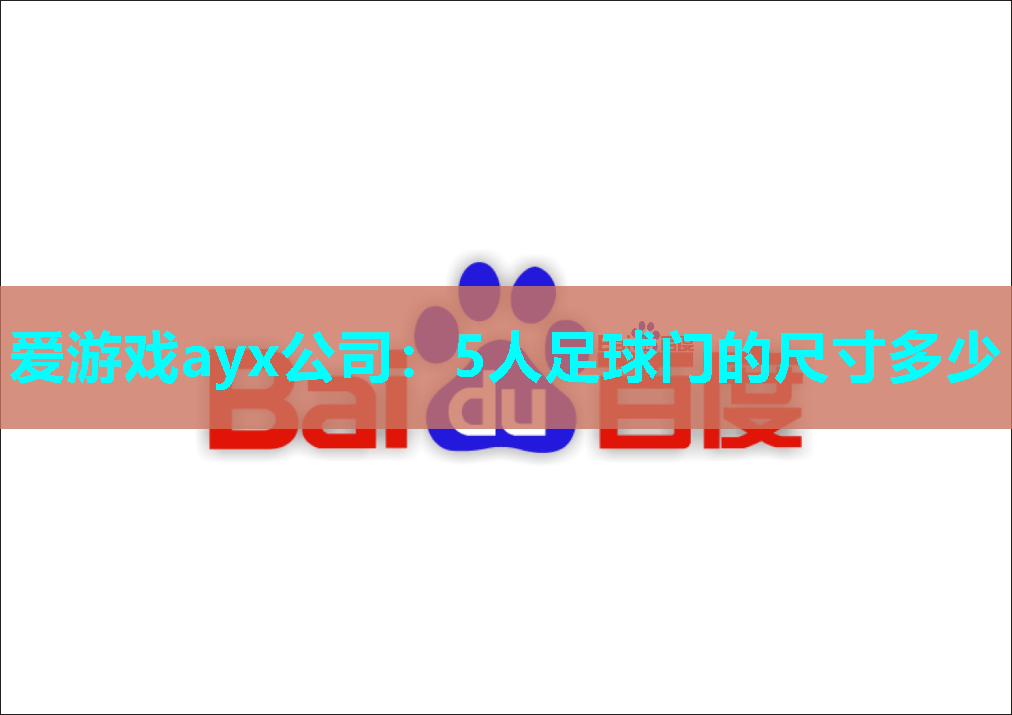 5人足球门的尺寸多少